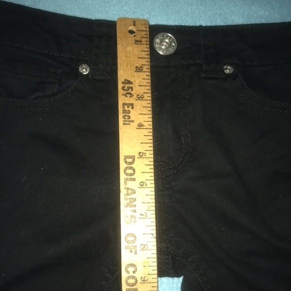 GUESS jeans  black skinny stretchy vintage Y2K sequins design NEW size 12 - Picture 7 of 8